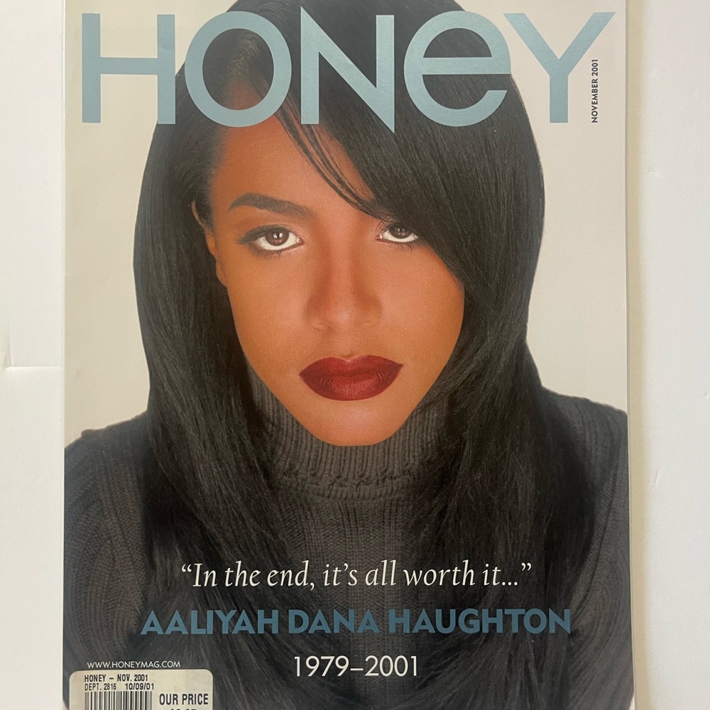 Rare Aaliyah Honey Magazine Tribute